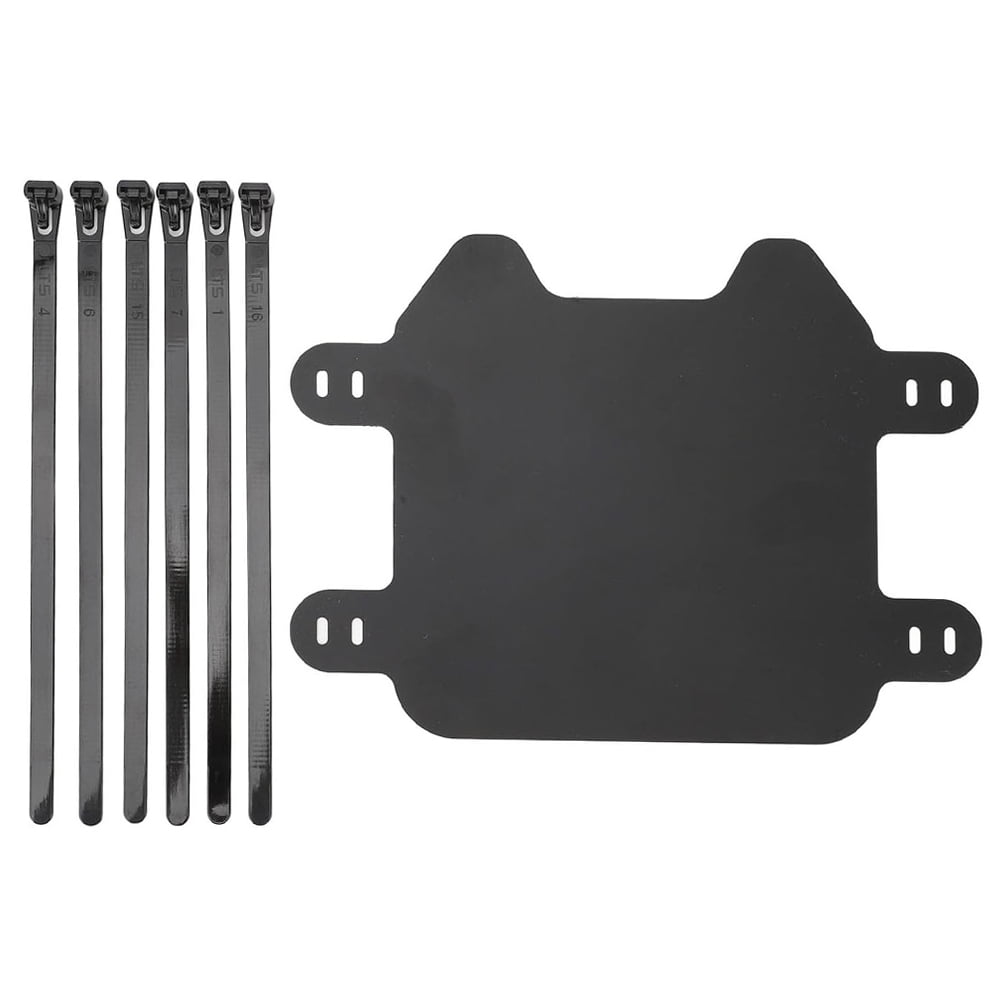 SUNHUFA Black Front Number Plate Replacement Motorcycle Plate for