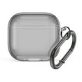 thumbnail image 1 of SUNHUFA Clear Protective Case with Carabiner TPU Cover for Airpods 4 (Transparent Black), 1 of 9