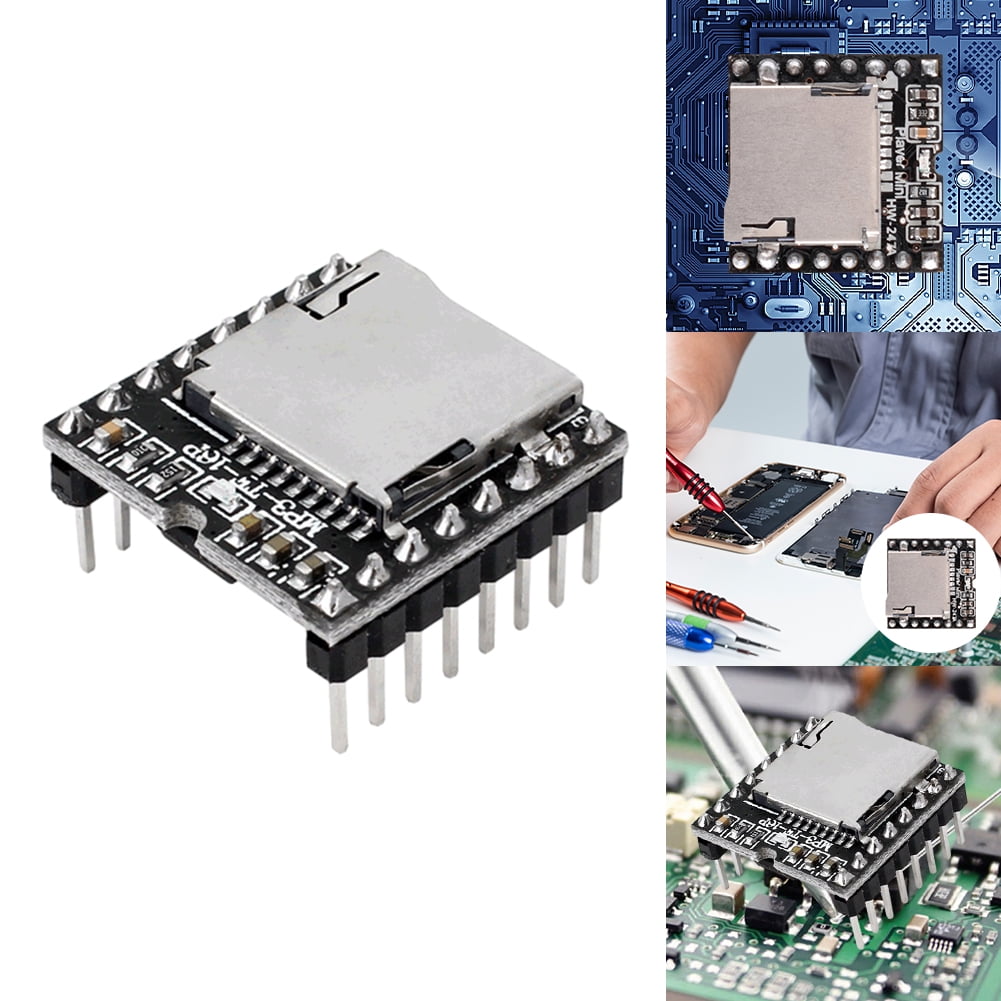 SUNHUFA DFPlayer Mini MP3 Player Module V3.0 16P Audio Voice Module ...