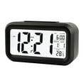 SUNHUFA Desktop Alarm Clocks Data Time Calendar Temperature Display LED