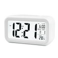 SUNHUFA Desktop Alarm Clocks Data Time Calendar Temperature Display LED