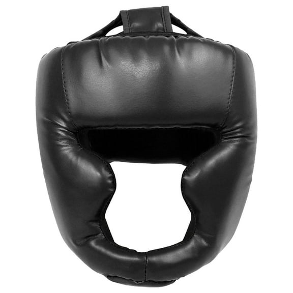 SUNHUFA Full-Covered Boxing Headgear Boxing Helmet Head Guard for Kids (Black Children)