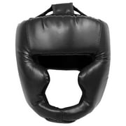 SUNHUFA Full-Covered Boxing Headgear Boxing Helmet Head Guard for Kids Black Children