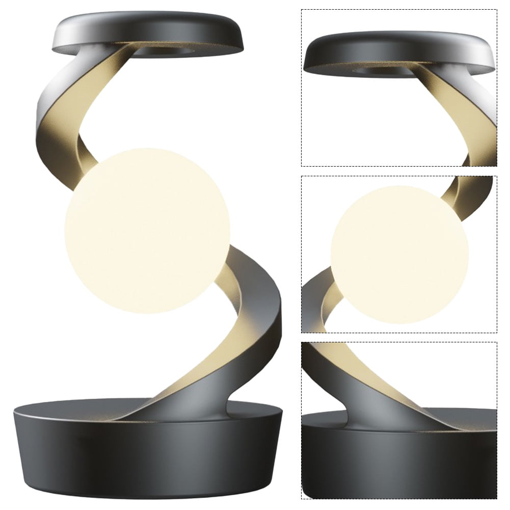 SUNHUFA LED Levitating Ball Light in The Air Freely RGB Unique Desk Lamp (Gray)