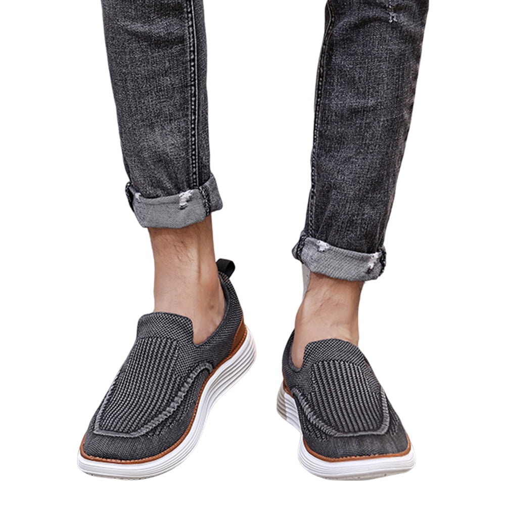 SUNHUFA Men s Barefoot Shoes Slip on Loafers Sneakers for Walking