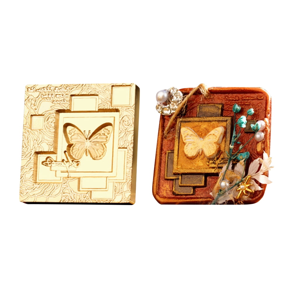 SUNHUFA Photo Frame Sealing Wax Printhead Brass 3D Embossed Art Seal