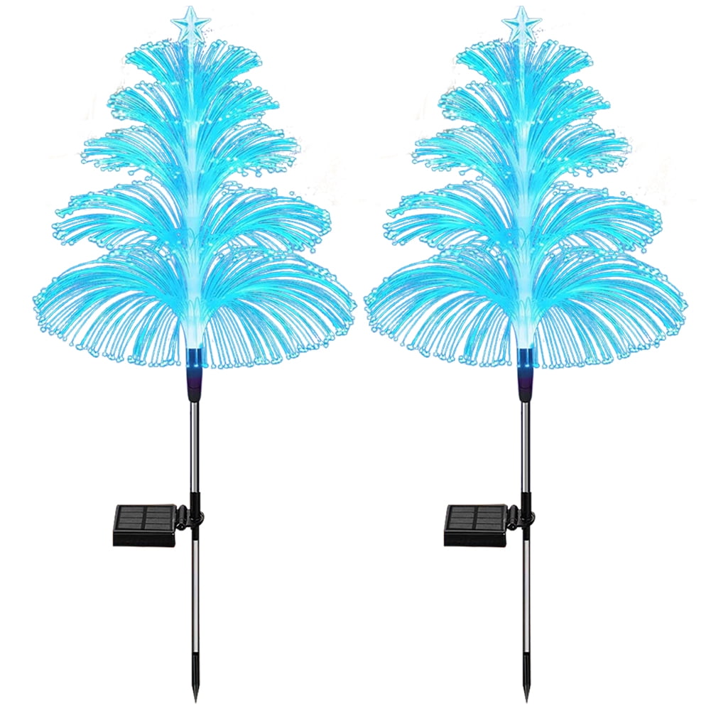 SUNHUFA RGB Solar Christmas Tree Light Colorful LED Fiber Optic Garden ...