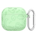 thumbnail image 1 of SUNHUFA Silicone Case Protector w/ Carabiner Cute Cover for AirPods 4 Gen (2024)(Green), 1 of 9