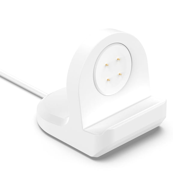 SUNHUFA Silicone Charging Stand Non-Slip for Google Pixel Watch 3 41mm 45mm (White)