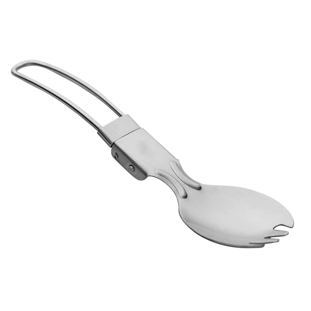 SUNHUFA Stainless Steel Spoon and Fork Allinone Reusable Camping
