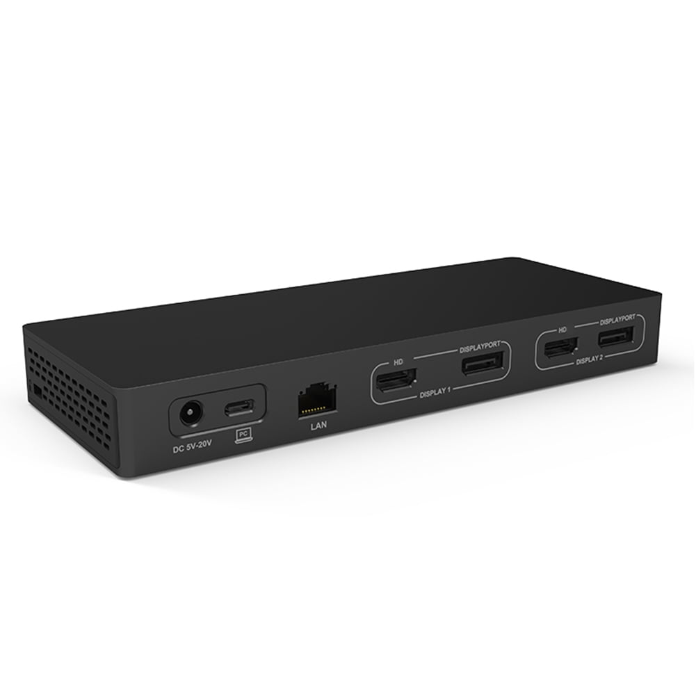SUNHUFA USB C Laptop Docking Station Dual Monitor 4K & DP(without Power