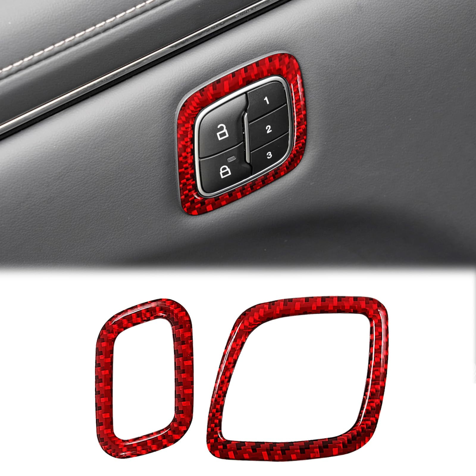 SUNJIKA Compatible with Carbon OIF8 Fiber Center Console Car Door