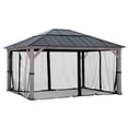 thumbnail image 1 of SUNJOY Gazebo Mosquito Netting for 13 ft. × 15 ft. Wooden Gazebos, 1 of 5