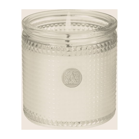 SUNKISSED SANDALWOOD Aromatique Textured Glass 6 oz Scented Jar Candle