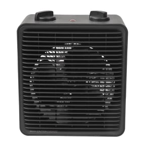 Sunko Black 1500W Electric 2-Speed Forced Air Heater with Adjustable Thermostat