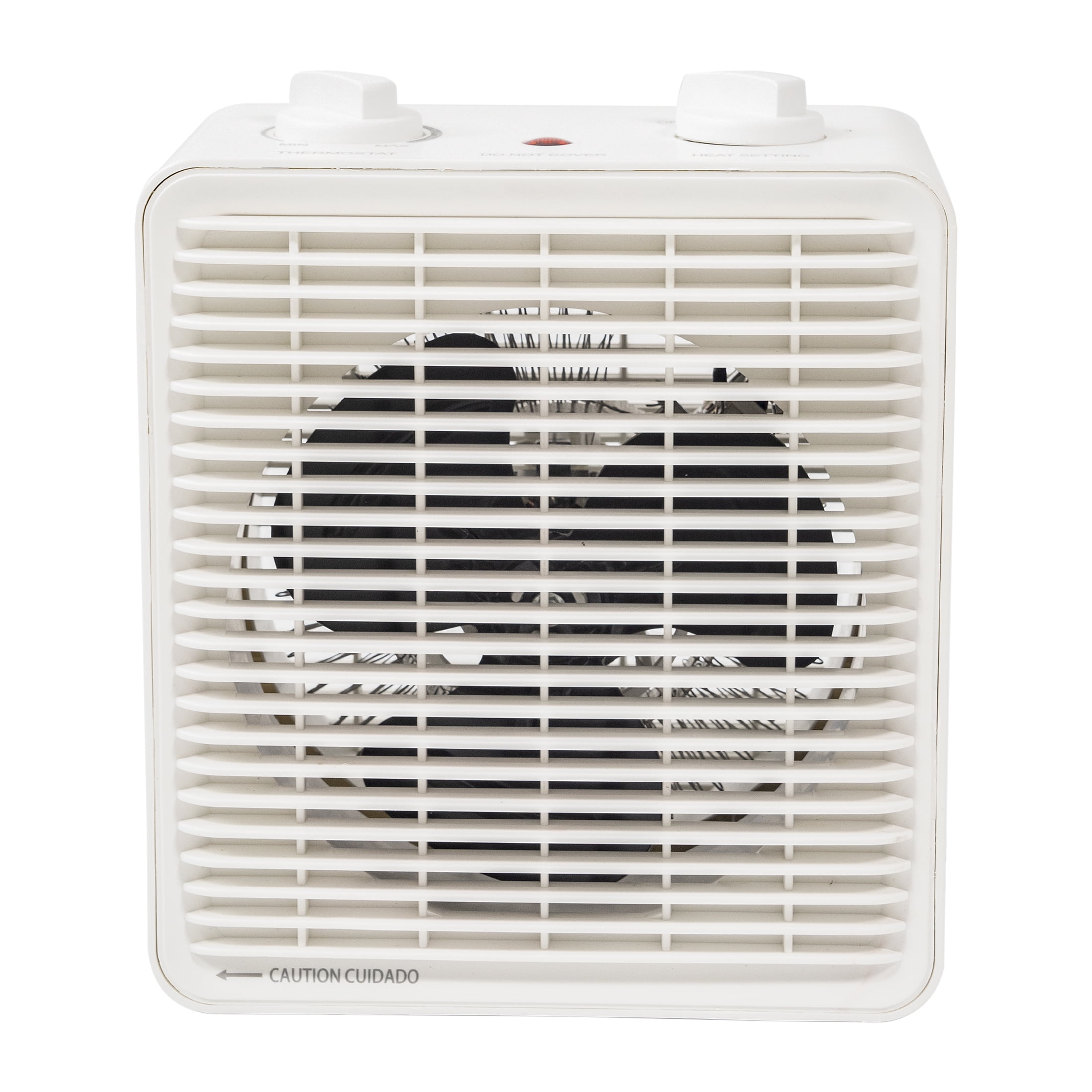 Sunko White 1500W Electric 2-Speed Forced Air Heater with Adjustable Thermostat