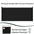 thumbnail image 1 of SUNLAX Privacy Fence Screen 4' x 18' Heavy Duty Mesh Fence Net Cover with Grommets for Patio Porch Pool Backyard Outdoor Chain Link Fence, Black (Customized), 1 of 7