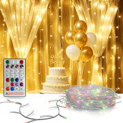 LED Fairy Lights USB Powered String Lights, 16Ft 200 LED Multicolor Firecracker Cluster Twinkle Light with Remote, Waterproof Wire Starry Light for Christmas Tree Party Bedroom Window DIY Craft Decor