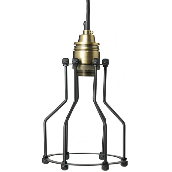 SUNLITE 07006-SU E26 Antique Style Vintage Oil Bronze Pendant Light Fixture