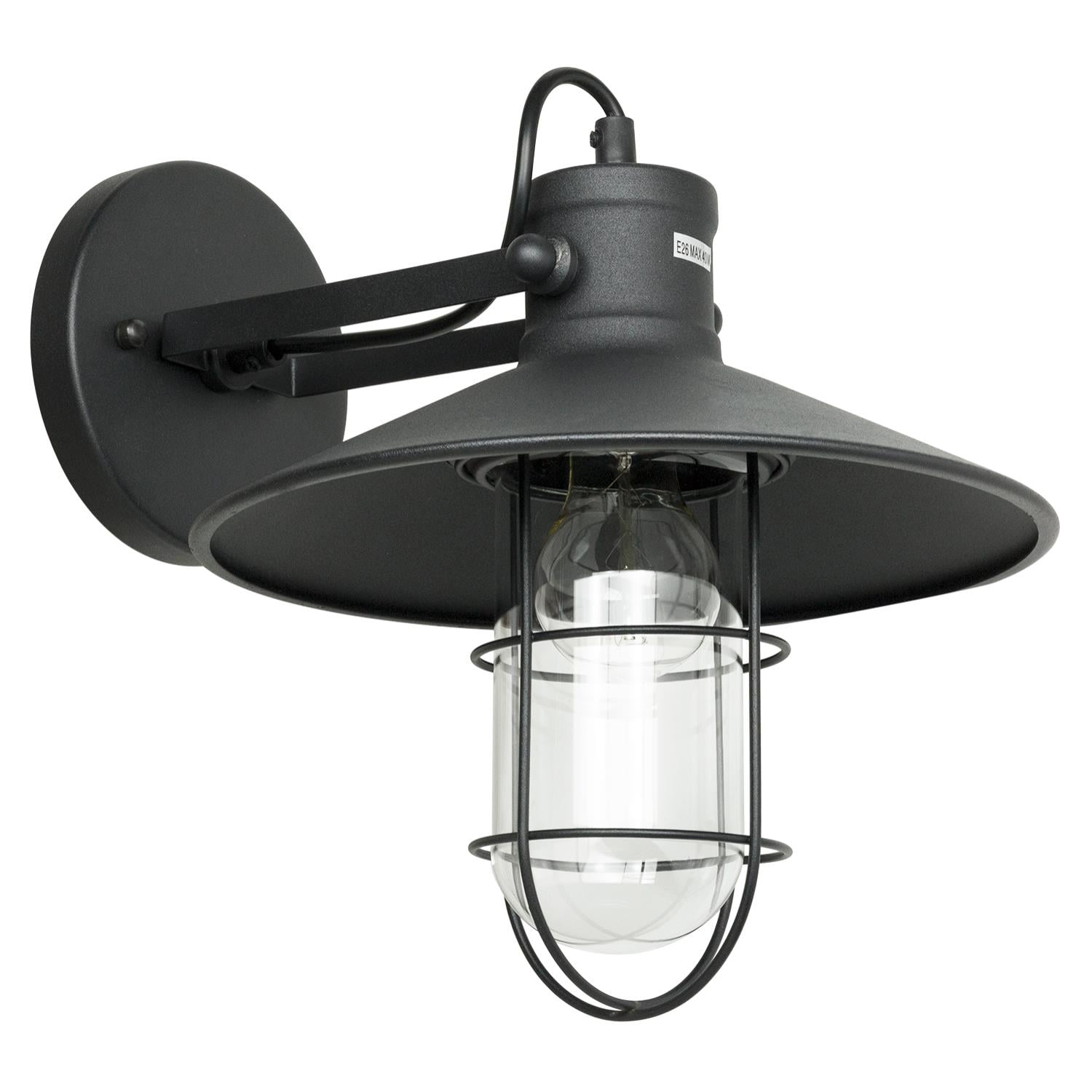 SUNLITE 07054-SU E26 Canopy Cage Oil Black Wall Lighting Fixture