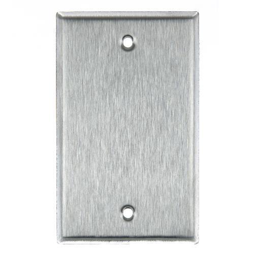 SUNLITE 1 Gang Blank Wall Plate -Steel