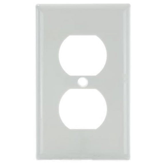 SUNLITE 1 Gang Duplex Receptacle Plate White Color E211W