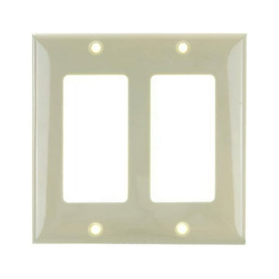 SUNLITE 2 Gang Decorative Plate Ivory Color E302I