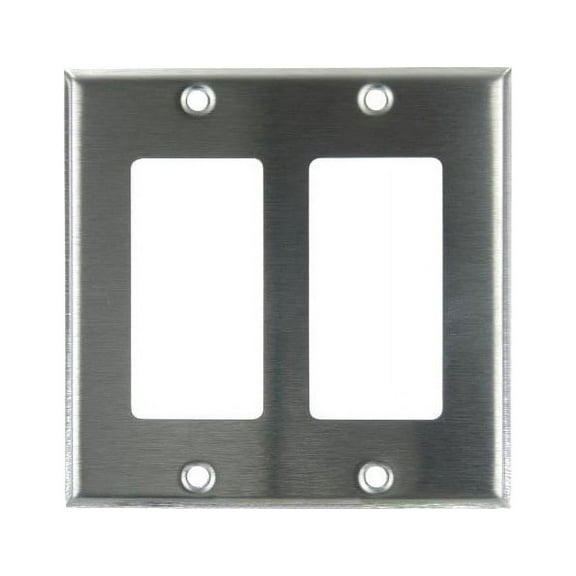 SUNLITE 2 Gang Decorative Plate Steel