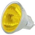 thumbnail image 1 of Sunlite 20 Watt, 10° Narrow Spot, Colored MR11 Mini Reflector with Cover Guard, GU4 Base, Yellow, 1 of 4