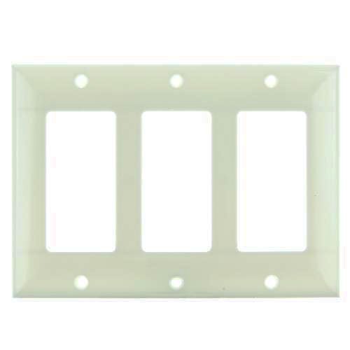SUNLITE 3 Gang Decorative Plate Almond Color E303A