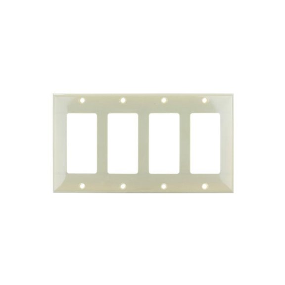 SUNLITE 4 Gang Decorative Plate Ivory Color E304I