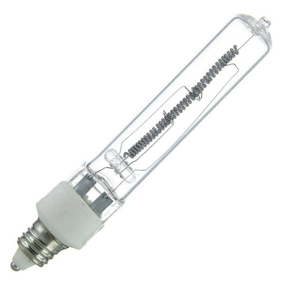 SUNLITE 500w Single Ended T4 E11 Mini Candelabra Clear Halogen Lamp