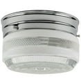 thumbnail image 1 of SUNLITE 6 inch max 60W Drum Ceiling Fixture, Chrome Finish, Semi-Frosted Glass, 1 of 2