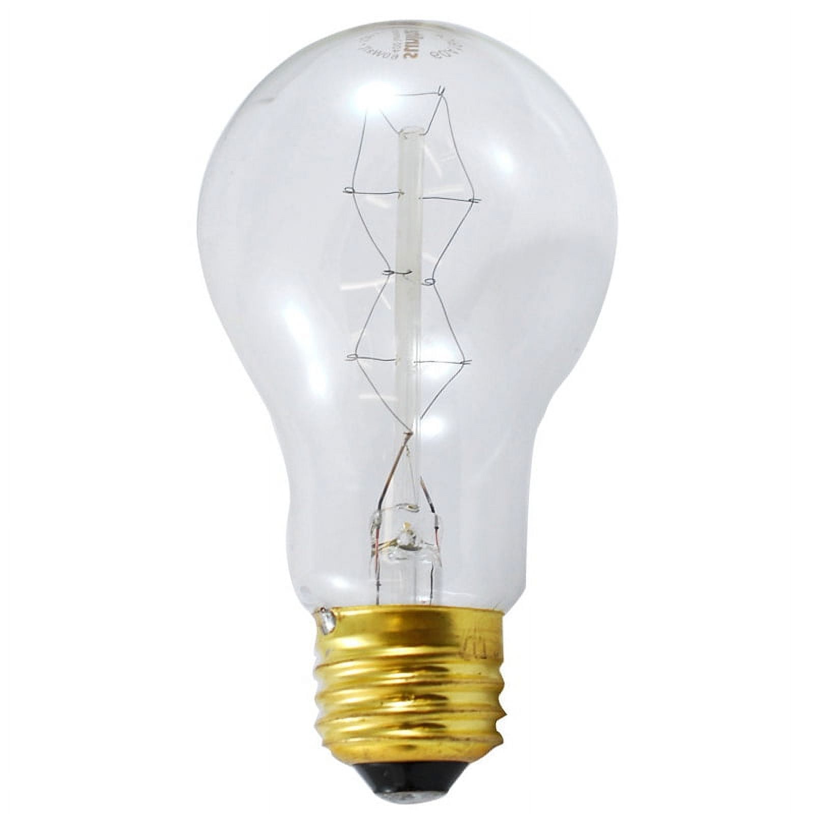 Bulbrite 60A19HG 60-Watt A19 Half Gold Bulbs - 2 Pack, Medium Base, Vintage Style Incandescent