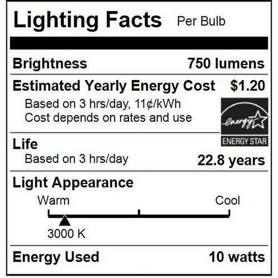SUNLITE 81155-SU LED 10w Frosted BR30 Floodlight Light Bulb 3000K Warm White