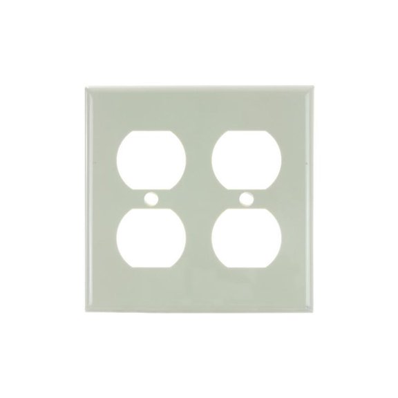 SUNLITE Almond E212IA 2 Gang Duplex Receptacle Plate