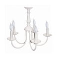 thumbnail image 1 of SUNLITE CH5WT White Textured Finish Chandelier Ceiling Fixture, 1 of 2