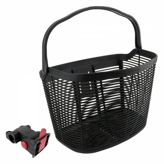 Sunlite HD Plastic Basket QR Black Plastic 15x10.5x10.5`