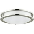 thumbnail image 1 of SUNLITE LED Brushed Nickel Ceiling Light Fixture 12in 15w Warm White 3000K, 1 of 3
