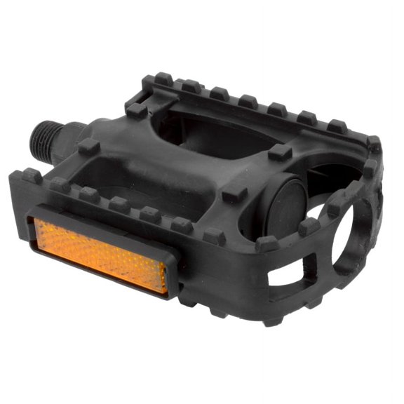Sunlite MTN Sport II Cage Pedals 9/16" Chromoly Axle One-Piece Resin Body Black
