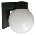 thumbnail image 1 of SUNLITE ODI1000 6 inch globe black wall mount outdoor fixture, 1 of 2