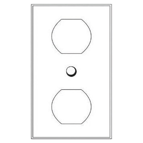 SUNLITE Steel E211S 1 Gang Duplex Receptacle Plate