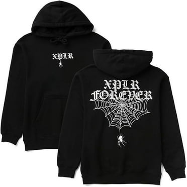 SUNLON Sam and Spider Web Colby HELL WEEK Halloween Printed Street Fashion Sweatshirt ColbyBrock Trendy Oversized Hooded