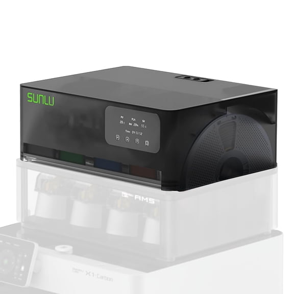 SUNLU AMS Heater for Bambu Lab AMS, Filament dryer box for Your AMS, Enables Drying while Printing, Easy Installation, Prevent Wet 3D Printer Filament & Clogs