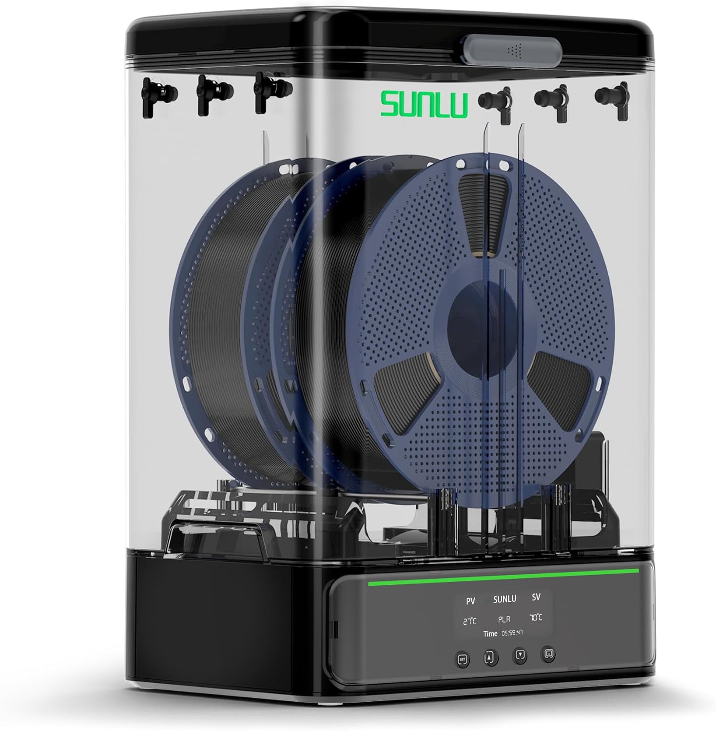 SUNLU Filament Dryer Box SP2, Filament Storage Box, Filament Dehydrator, 70℃ Max, Heat Control, Compatible with 1.75mm/2.85mm PLA PETG TPU ABS PA PC 3D Printer Filament