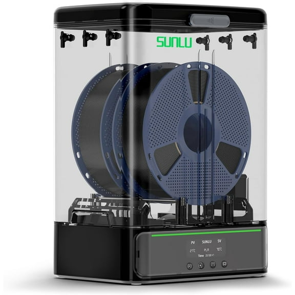 SUNLU Filament Dryer Box SP2, Filament Storage Box, Filament Dehydrator, 70 Max, Heat Control, Compatible with 1.75mm/2.85mm PLA PETG TPU ABS PA PC 3D Printer Filament