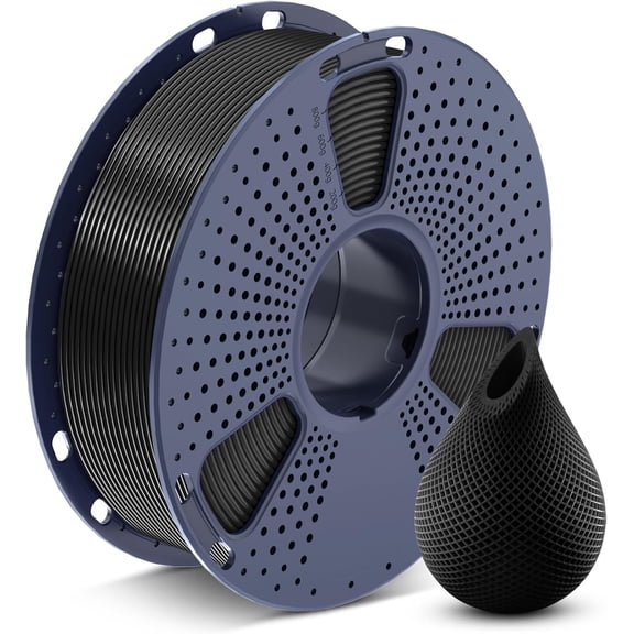 SUNLU PETG Filament 1.75mm,Strong 3D Printer Filament,Ultra-Low Stringing,Exceptional Layer Adhesion & High Toughness,Dimensional Accuracy +/- 0.02 mm,Fit Most FDM Printers,1kg Spool(Black).