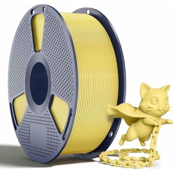 SUNLU PLA+2.0 Filament 1.75mm, Upgraded Tougher & Stronger PLA for Printers, Smooth & Neatly , +-0.02mm Accuracy, 1KG Spool (2.2lbs), Yellow