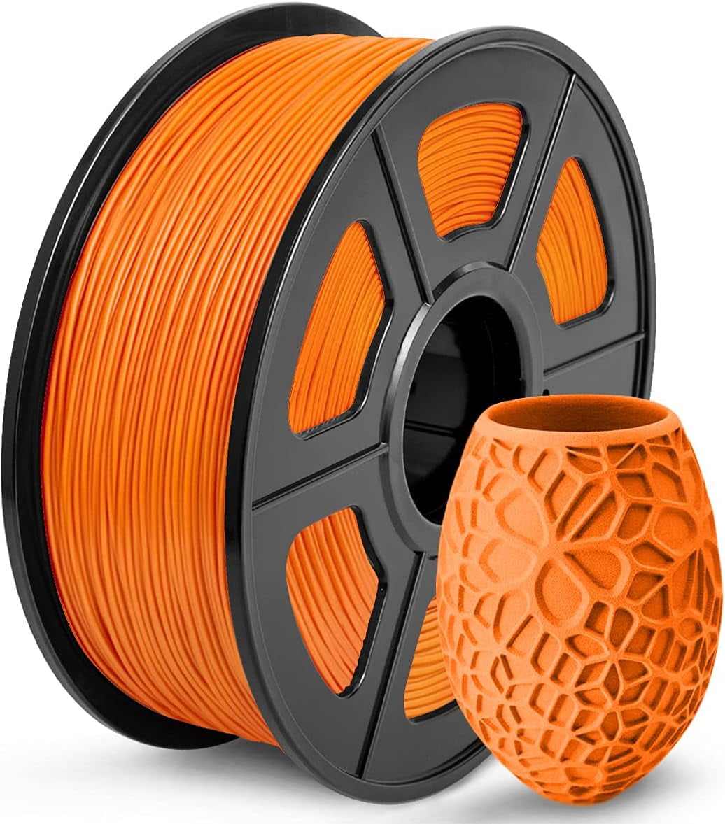Filament d'imprimante 3D PLA 1-75 mm orange translucide 2018C