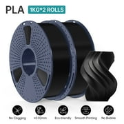 SUNLU PLA Filament 1.75mm, 3D Printer Filament Bundle, PLA 1kg per Spool , PLA 2KG Black